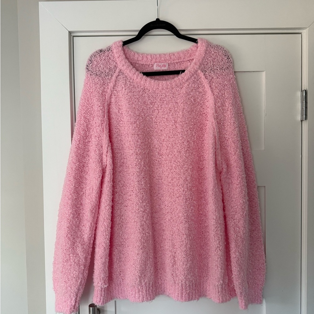 Cozy Pink Lily Sweater